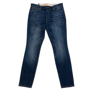 Johnny Was Skinny Blue Jeans Size 30 Mid Rise NWT